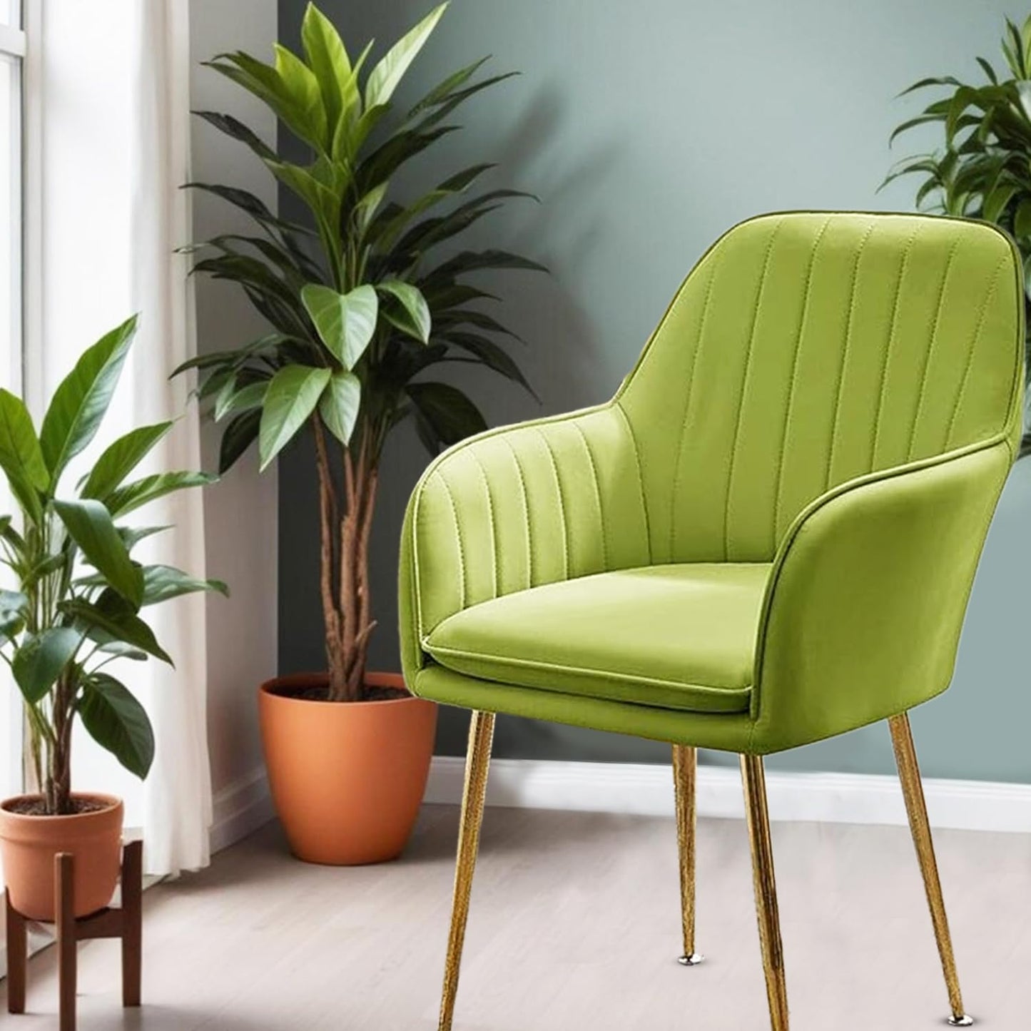 Green Velvet  Chair