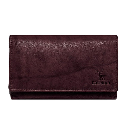 Catelina Stylish Hand Purse for Women | Goat Leather Wallet, Ladies Clutch, Branded Purse | Women's Handbag & Green Wallet | Elegant Purse for Women for Daily & Party Use