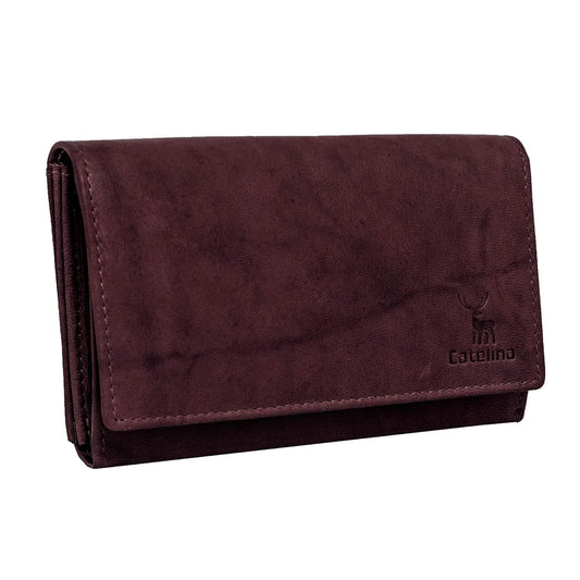 Catelina Stylish Hand Purse for Women | Goat Leather Wallet, Ladies Clutch, Branded Purse | Women's Handbag & Green Wallet | Elegant Purse for Women for Daily & Party Use