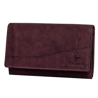 Catelina Stylish Hand Purse for Women | Goat Leather Wallet, Ladies Clutch, Branded Purse | Women's Handbag & Green Wallet | Elegant Purse for Women for Daily & Party Use