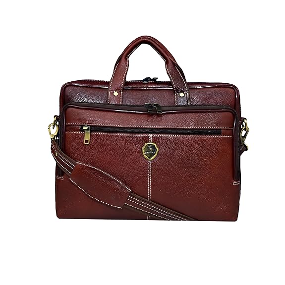 Catelina Premium Genuine Leather Laptop Briefcase – Stylish & Functional Business Messenger Bag for Professionals & Travelers Global Trading 100% Pure Genuine Leather Travel Briefcase Laptop bag