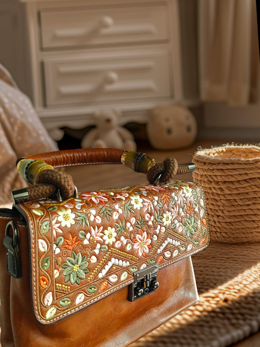 Antique Kutchi work ladies hand bag handicrafted